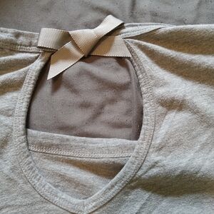 Juicy Couture Gray Tank Top with Bow Detail
